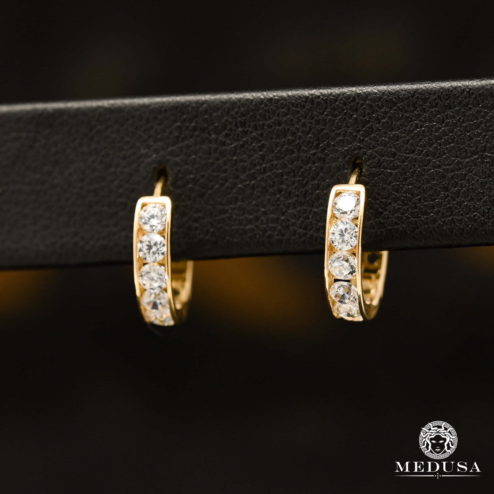 Huggies en Or 10K | Boucles d’Oreilles Huggies F32 Or Jaune / 13mm