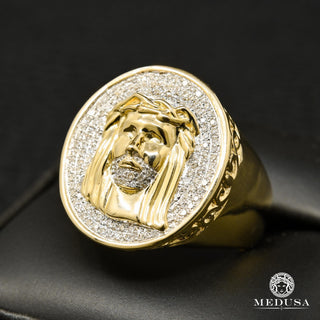 Jesus R1 - Diamond  - 80PT / Yellow Gold