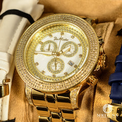 Joe Rodeo メンズ 腕時計 クロノグラフ ゴールド　ジャンク品 joe-rodeo-pilot-jrpl3-montre-