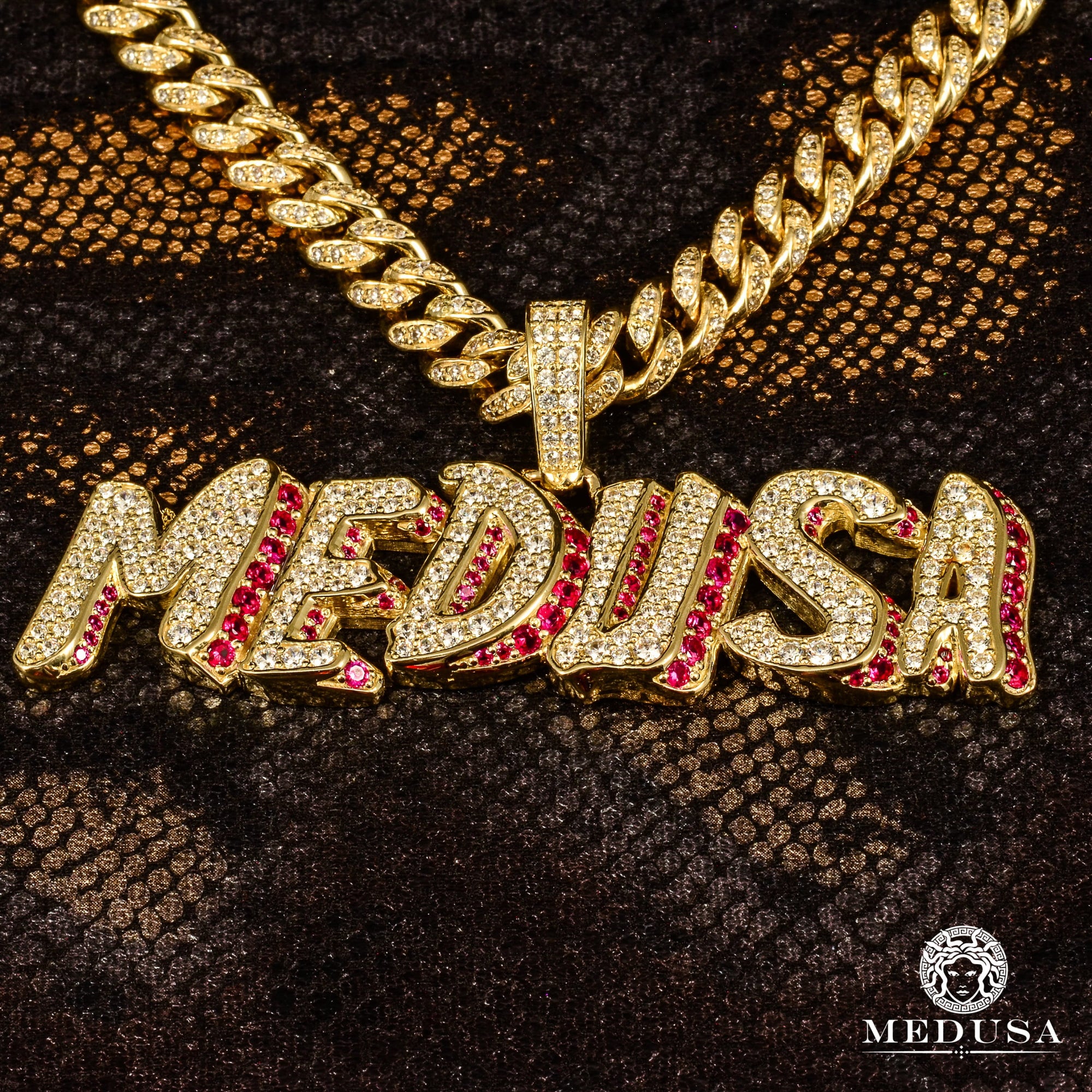 Custom Gold Pendant | Custom Jewelry 3D Cartoon 6 Letter Pendant