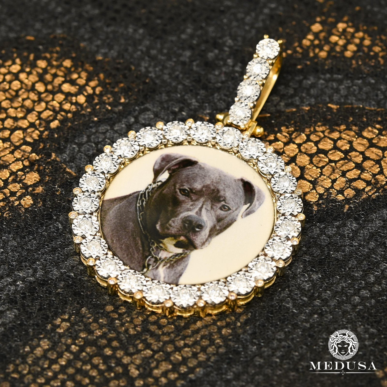 10K Gold Diamond Pendant | Photo pendant Photo pendant D1