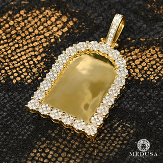 Photo Pendant D6 - Tomb  - 39mm / Yellow Gold