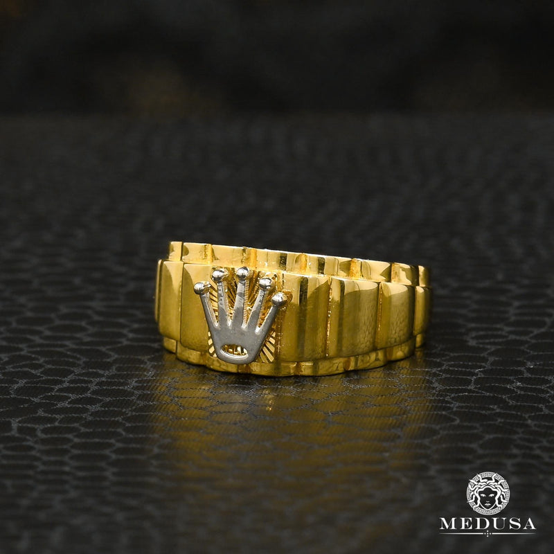 10K Gold Ring | Men&#39;s Ring Pyrex H21 Gold 2 Tones