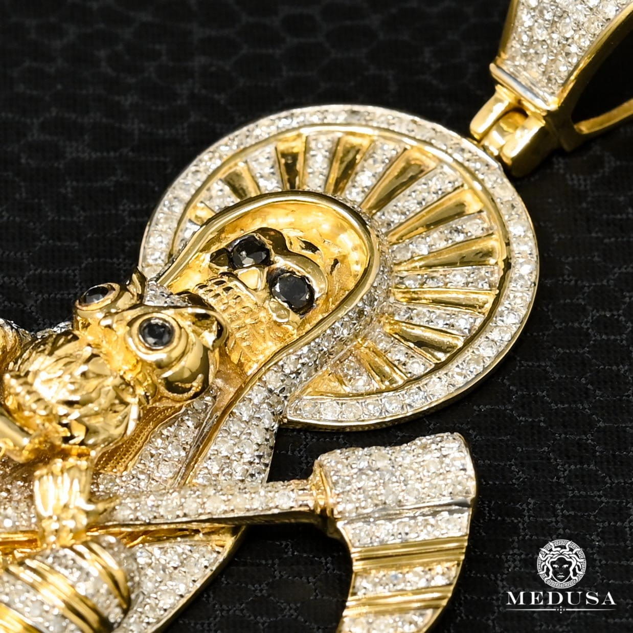 10K Gold Diamond Pendant | Divers Reaper D1 Pendant - Diamond