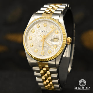 Rolex Datejust 36mm - Cadran Argent Jubilee - Or 2 Tons