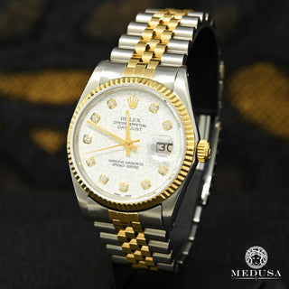 Rolex Datejust 36mm - Jubilee esfera blanca - Dorado 2 Tonos