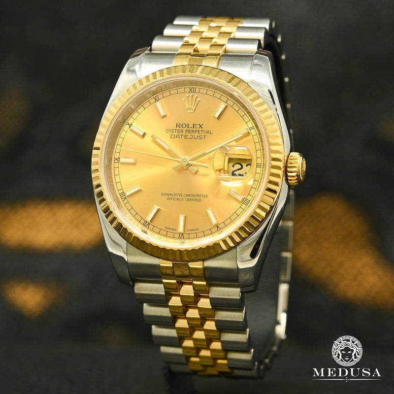 Rolex Watch Rolex Datejust 36mm Modern Champagne Stick Men's