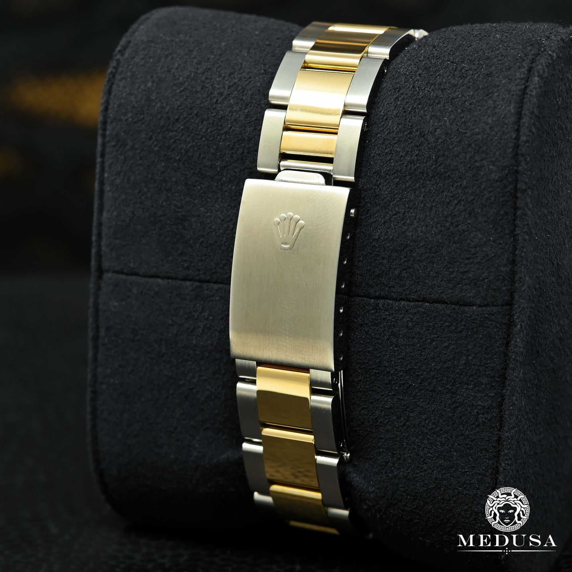 Montre Rolex | Montre Homme Rolex Datejust 36mm - Oyster Vert Romain Or 2 Tons