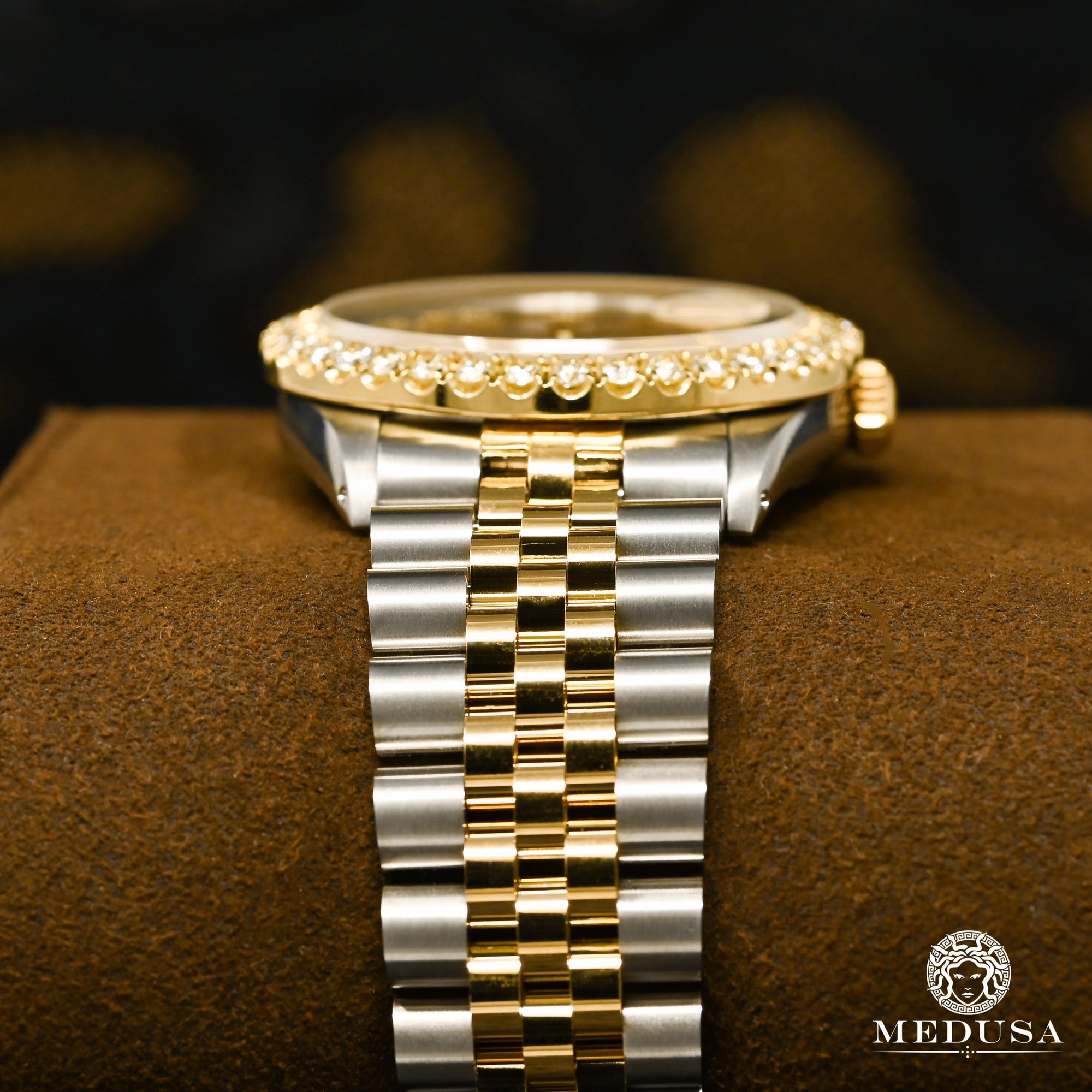 Montre Rolex | Montre Homme Rolex Datejust 36mm - Red ’’Mother of Pearl’’ Or 2 Tons