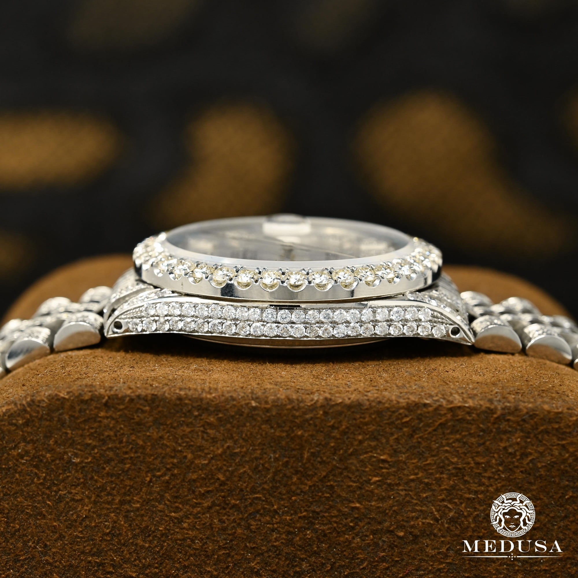 Montre Rolex | Montre Homme Rolex Datejust 36mm - White Iced Out Stainless