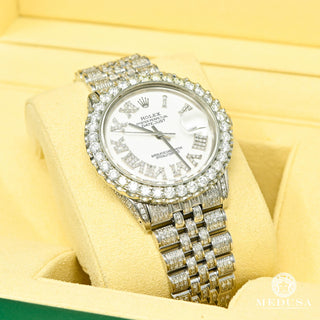 Rolex Datejust 36 mm - Blanco helado - Inoxidable