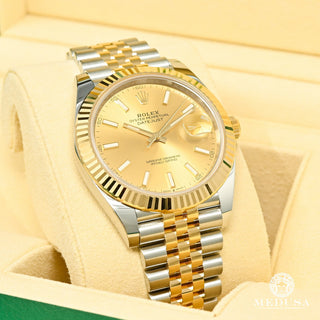Rolex Datejust 41mm - Champagne Jubilee Fluted - Or 2 Tons