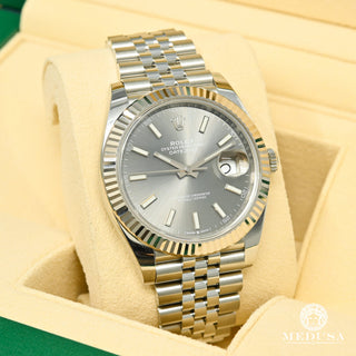 Rolex Datejust 41mm - Fluted Jubilee Rhodium - Or Blanc