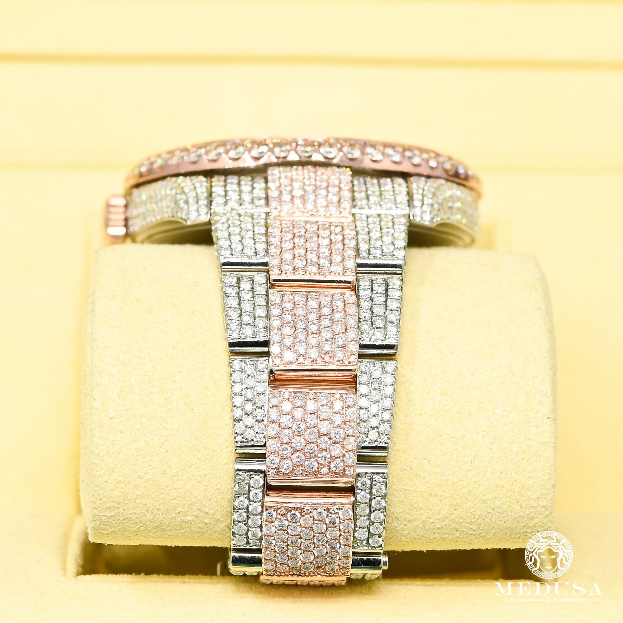 Montre Rolex | Montre Homme Rolex Datejust 41mm - Full Honeycomb Everose Or Rose 2 Tons