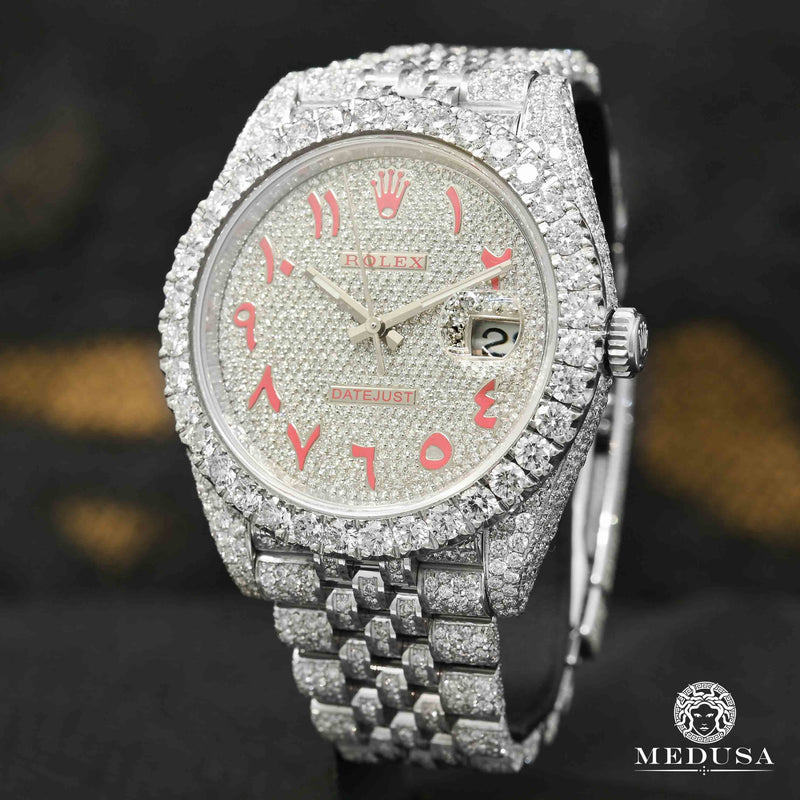Rolex watch | Rolex Datejust Men&#39;s Watch 41mm - Jubilee Honeycomb Red Arabic Stainless