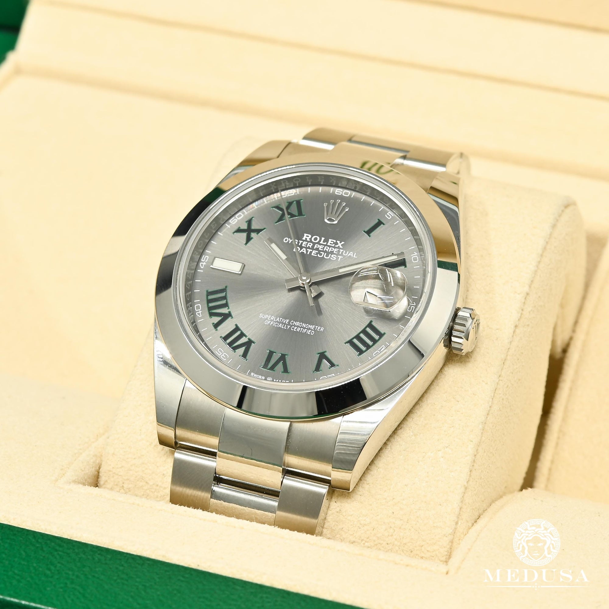 Montre Rolex | Montre Homme Rolex Datejust 41mm - Oyster Wimbledon Stainless