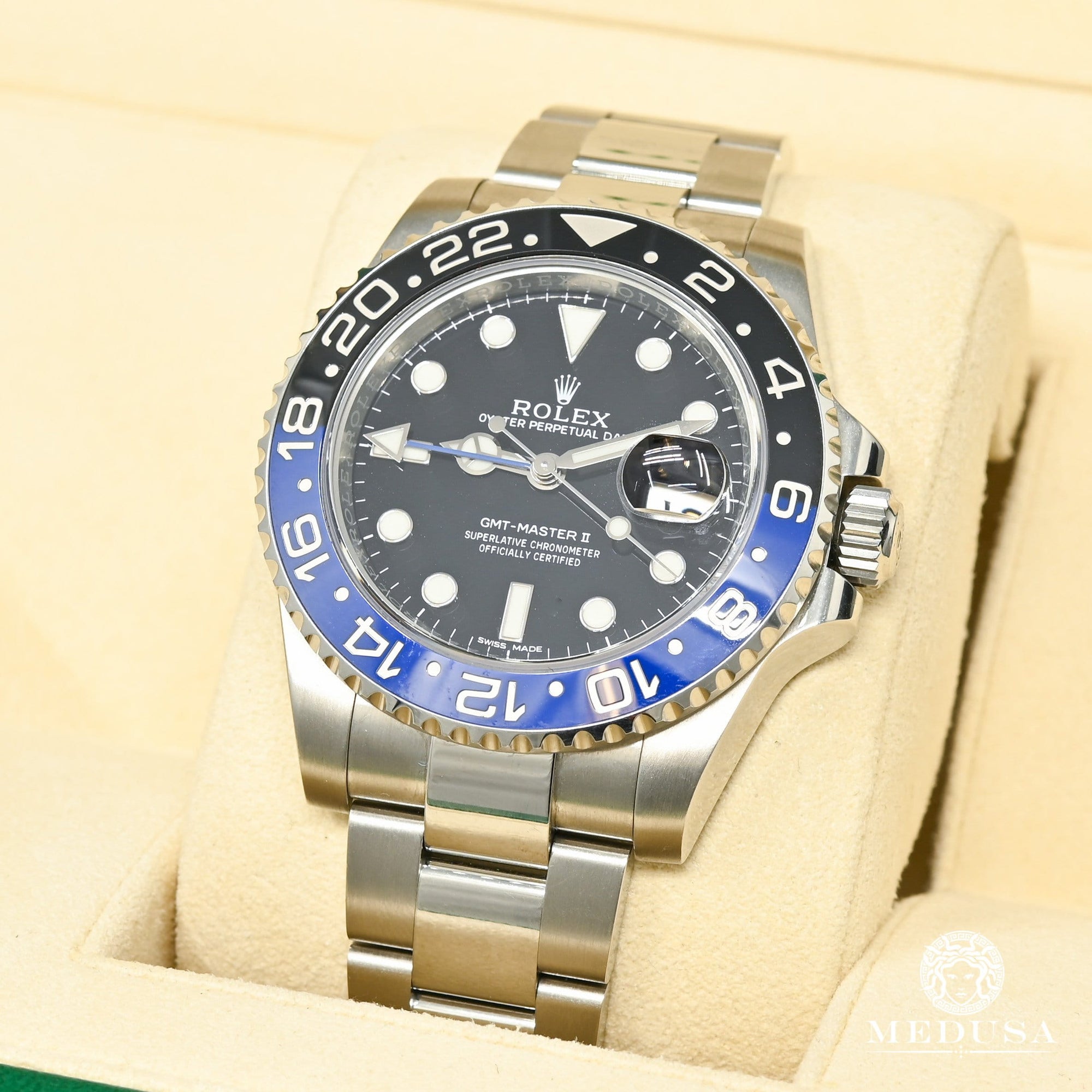 Reloj Rolex Rolex GMT-Master II 40mm Reloj Batman para hombre