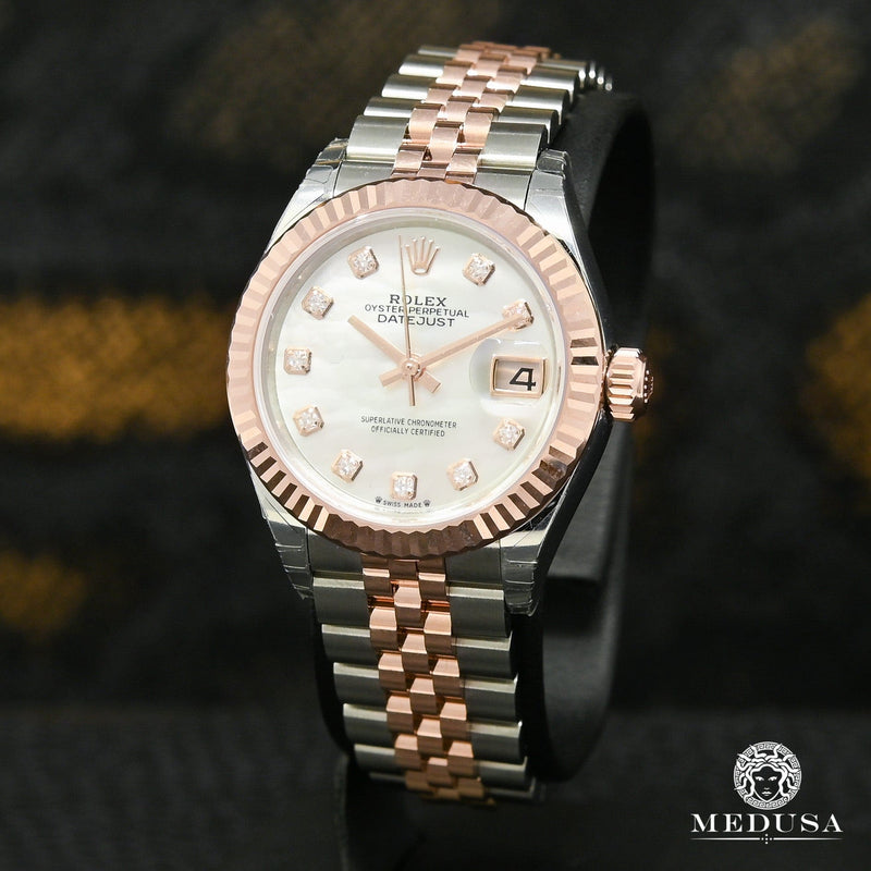 Montre Rolex | Montre Femme Rolex Lady-Datejust 28mm - Everose ’’Mother of Pearl’’ Or Rose 2 Tons