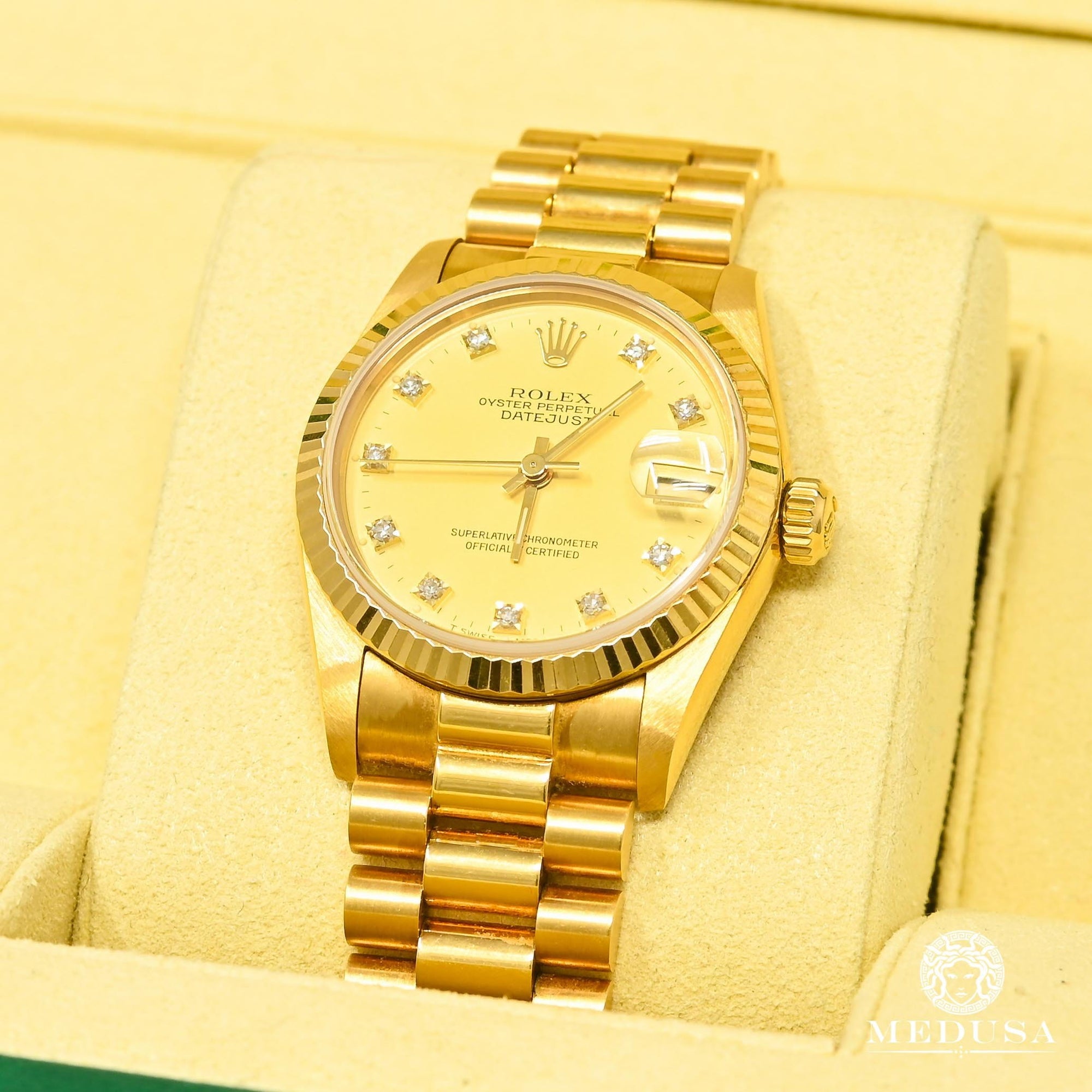 Montre Rolex Rolex Lady-Datejust 31mm President Montre Femme