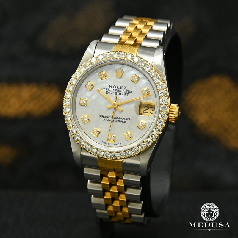 Montre Rolex | Montre Femme Rolex Lady - Datejust 31mm - White ’’Mother of Pearl’’ Or 2 Tons