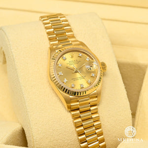 bust Strictly wrist Rolex President Datejust 26mm - Gold