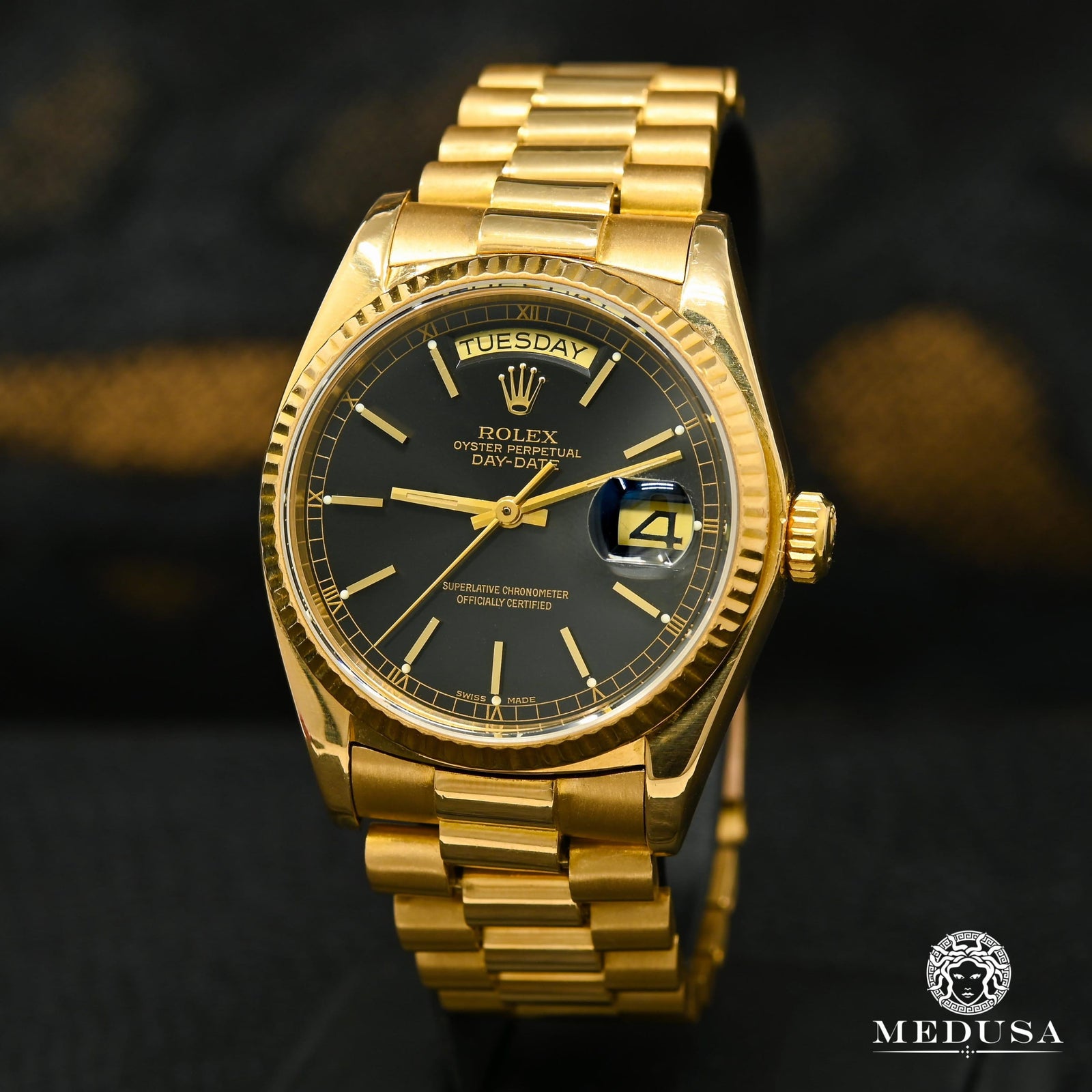 Montre Rolex | Montre Homme Rolex President Day-Date 36mm - Black Or Jaune