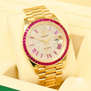 Rolex President Day-Date 40mm - Rubies  - Yellow Gold