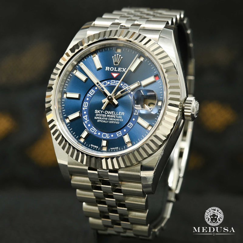 Rolex watch | Rolex Sky-Dweller Men&#39;s Watch 42mm - Blue Jubilee White Gold