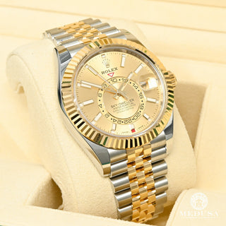 Rolex Sky-Dweller 42mm - Champagne Jubilee - Or 2 Tons