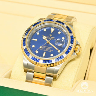 Rolex Submariner 40mm - 2 Tone Blue Sapphire  - Gold 2 Tones