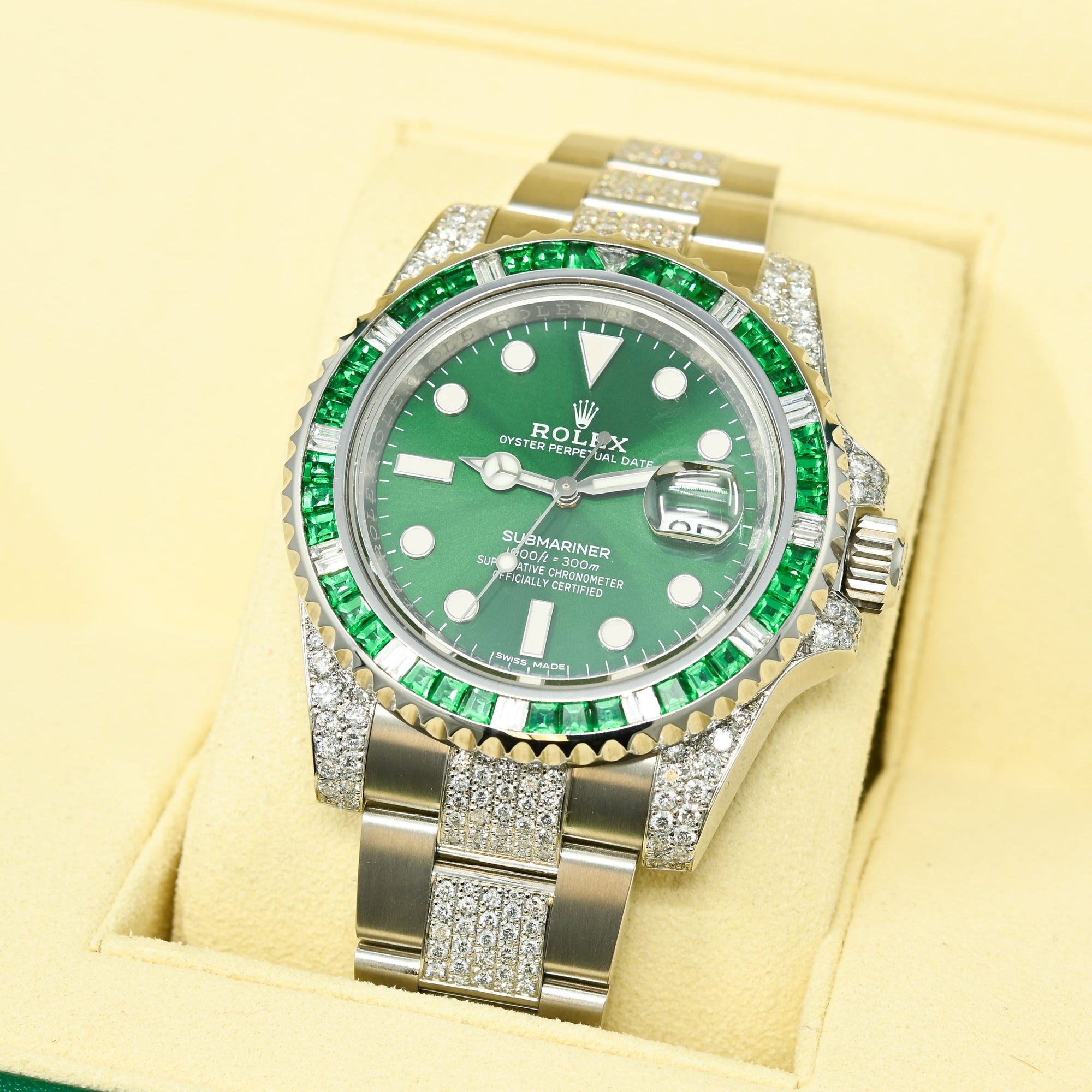 Reloj Rolex Rolex Submariner 40mm Reloj Hulk Iced &