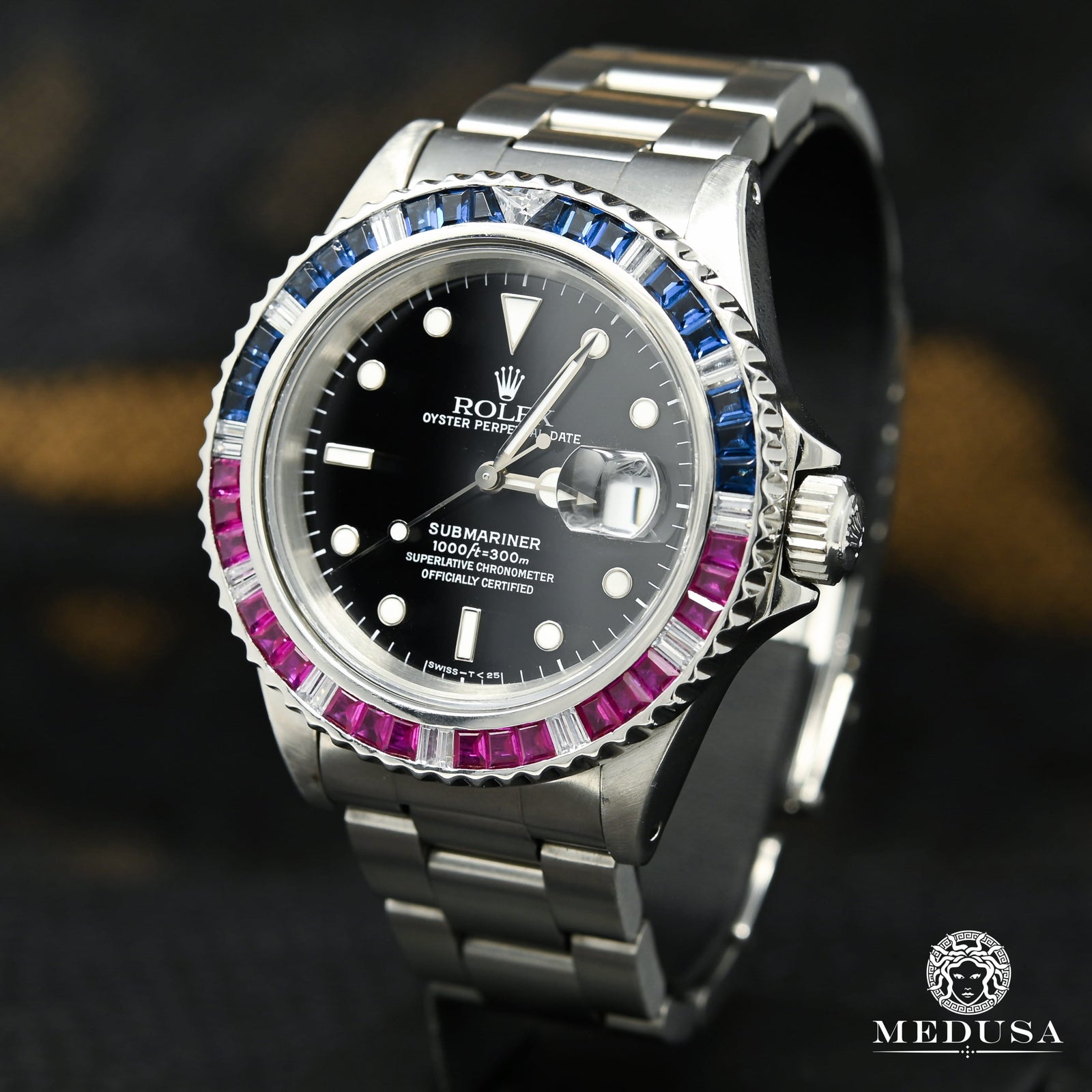 Montre Rolex | Montre Homme Rolex Submariner 40mm - Pepsi Saphir & Ruby Stainless