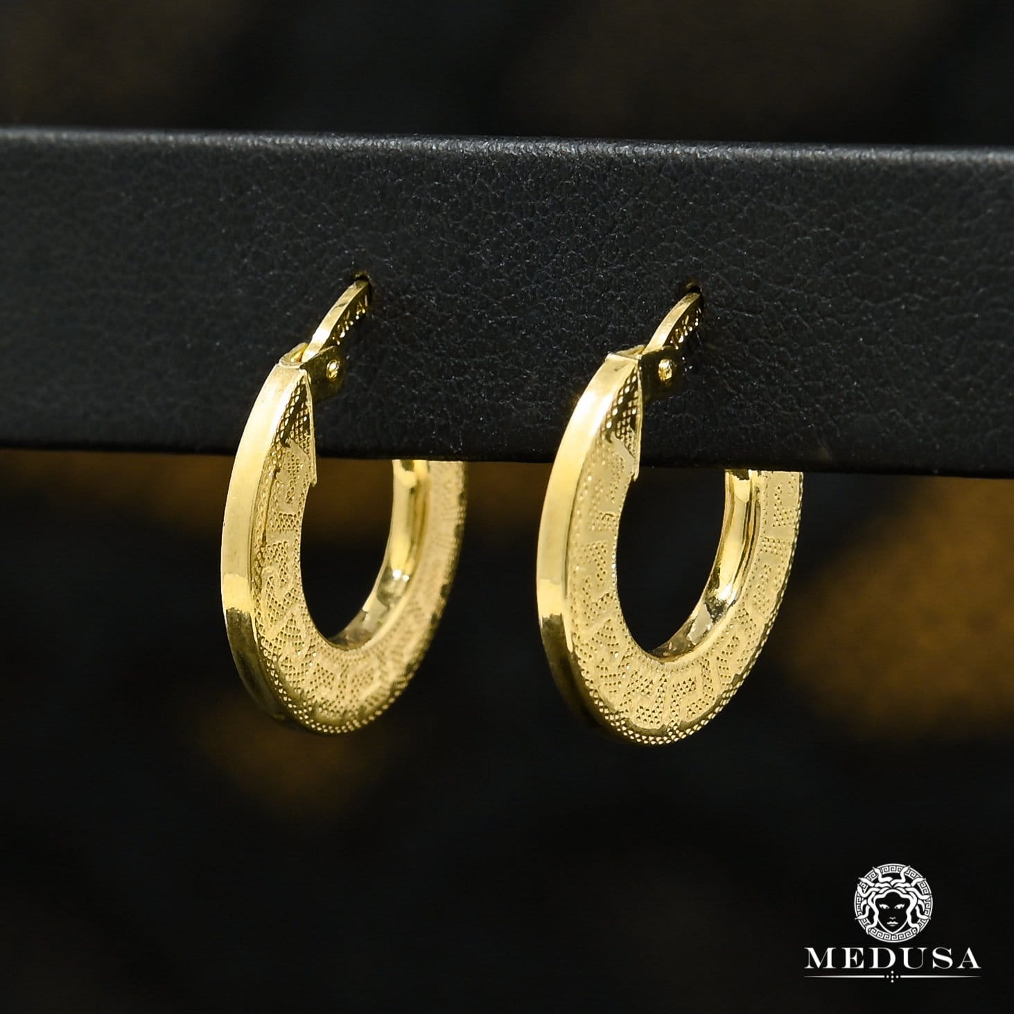 Anneaux en Or 10K | Boucles d’Oreilles Round F23