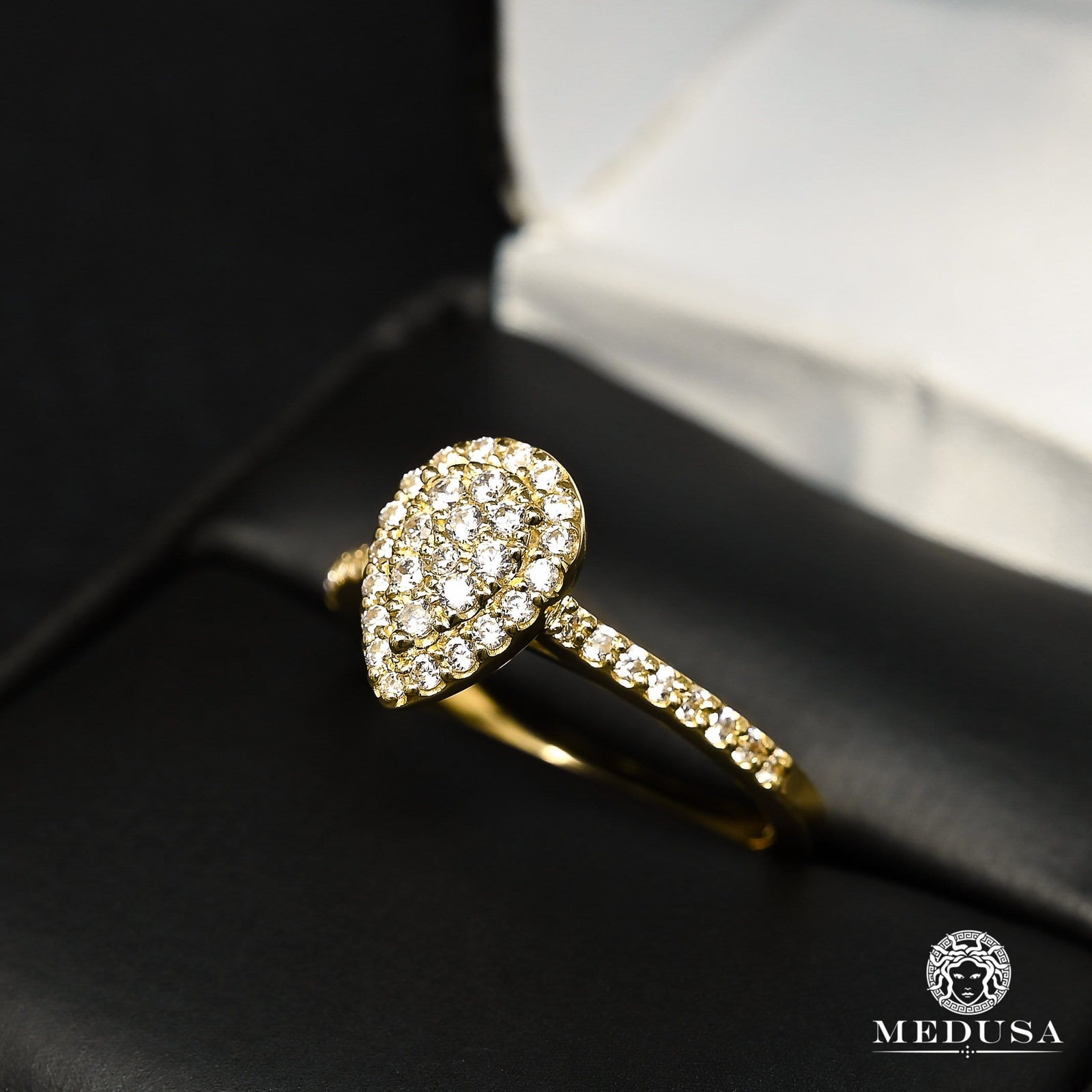 14K Gold Diamond Ring | Solitaire Engagement Ring F27 - MA0775 Yellow Gold