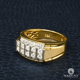 Square D6 - Diamond  - 1.00CT / Gold 2 Tones