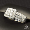 Bague à Diamants en Or 10K | Bague Femme Square F5 - Diamant