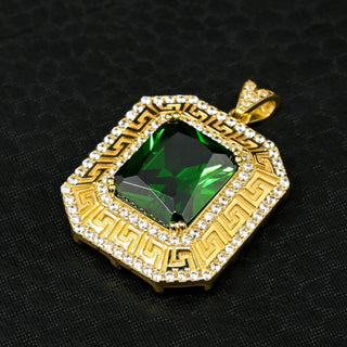 Piedra X3 - Oro amarillo / Esmeralda