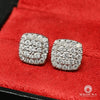 Studs Diamants en Or 10K | Boucles d’Oreilles 11mm Studs D25 - Diamant Or Blanc