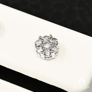 Studs D9 - Diamant - 6mm / Or Blanc