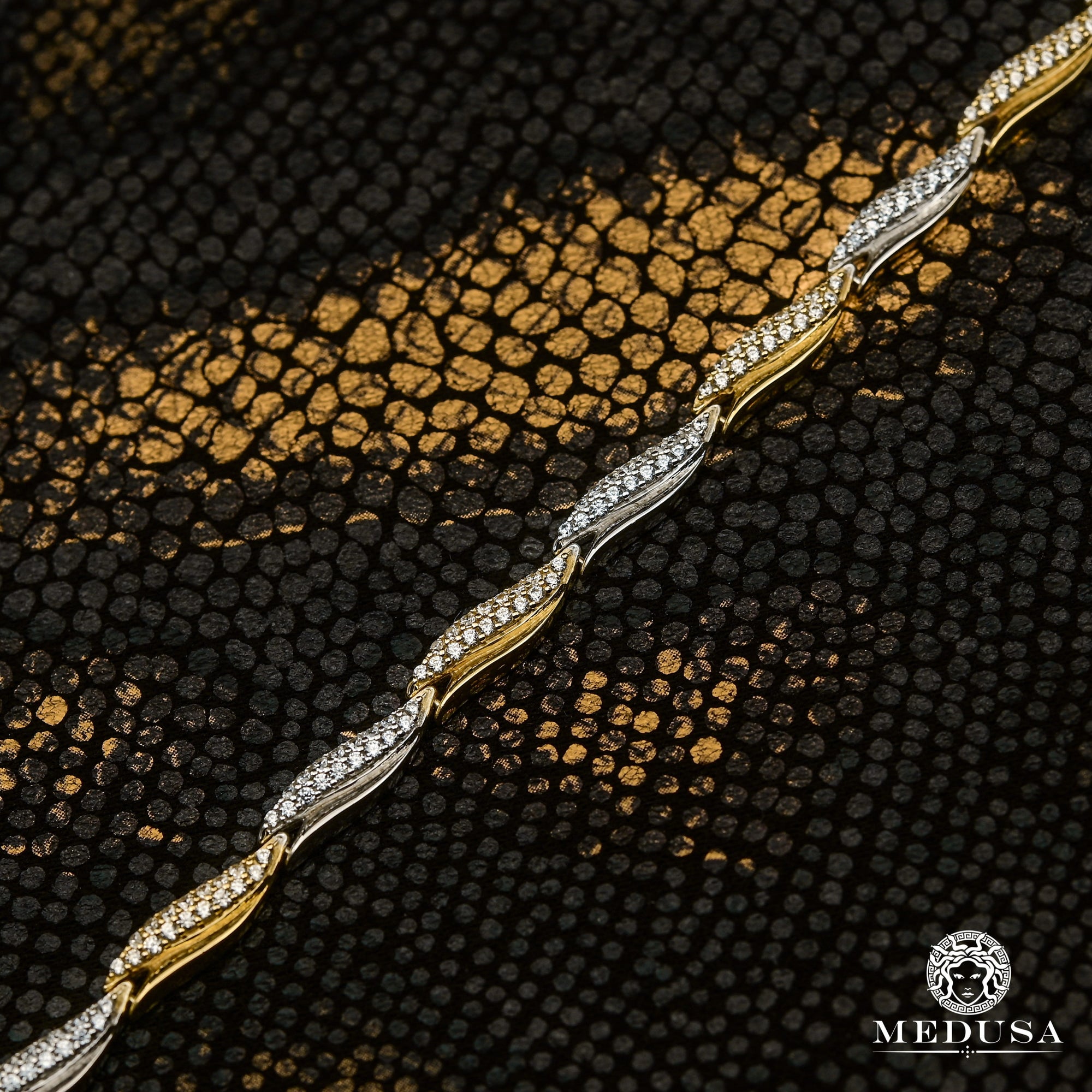 Bracelet en Or 10K | Bracelet Femme Sumptuous F5 Or 2 Tons