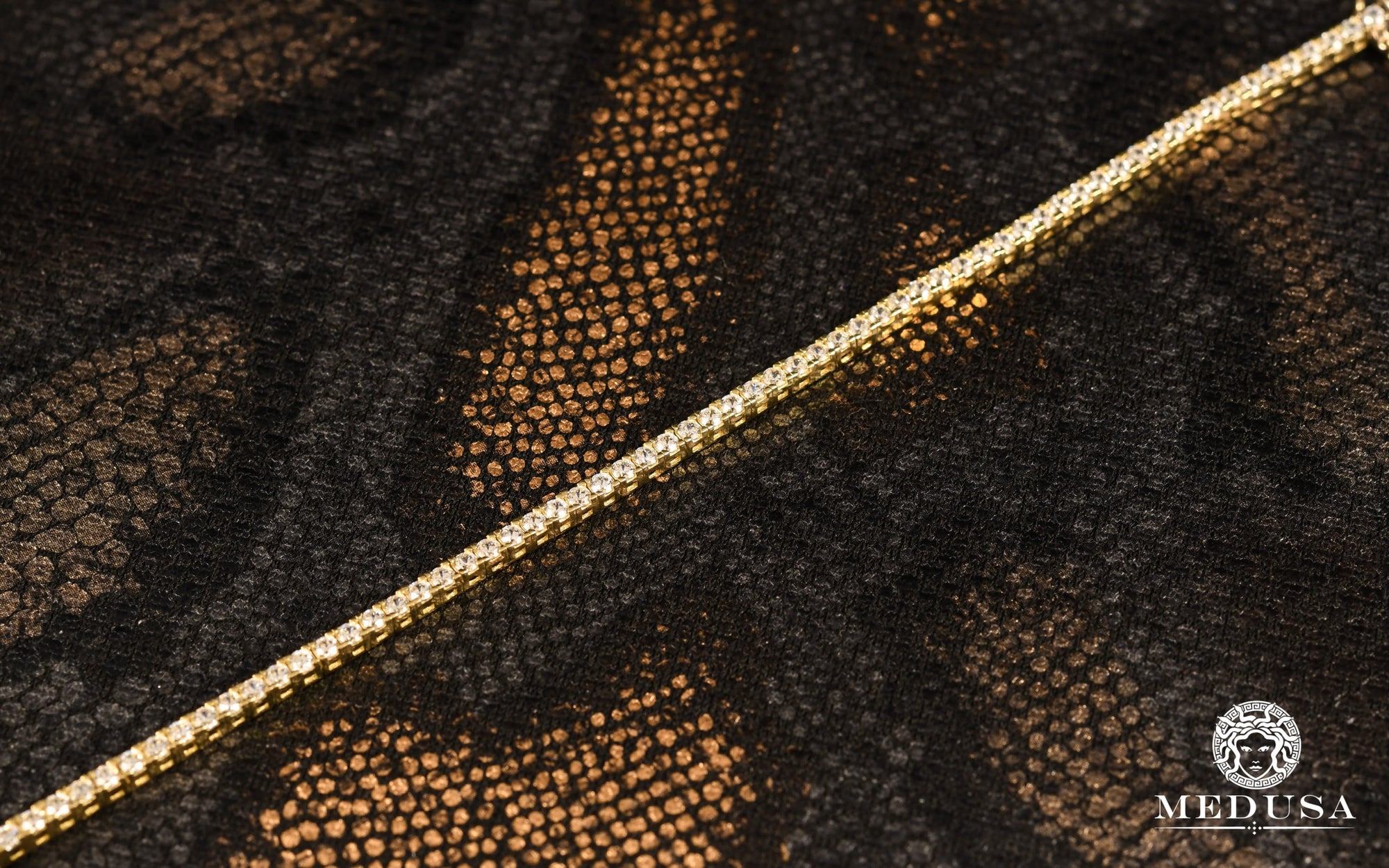 10K Gold Bracelet | Women&#39;s Tennis Bracelet F1 Yellow Gold